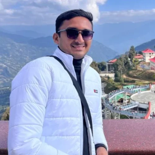 Digital marketing course graduate celebrating training completion